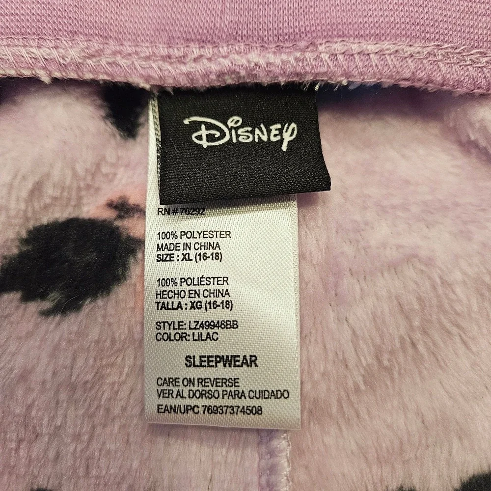 Disney Eeyore Purple Drama Free Fleece Leisure Pajama Pants XL Cozy Lounge Sleep - Picture 7 of 14